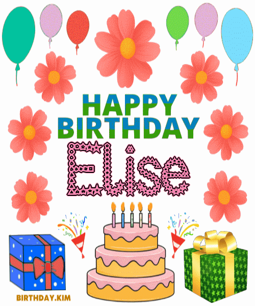 Happy Birthday Elise GIF