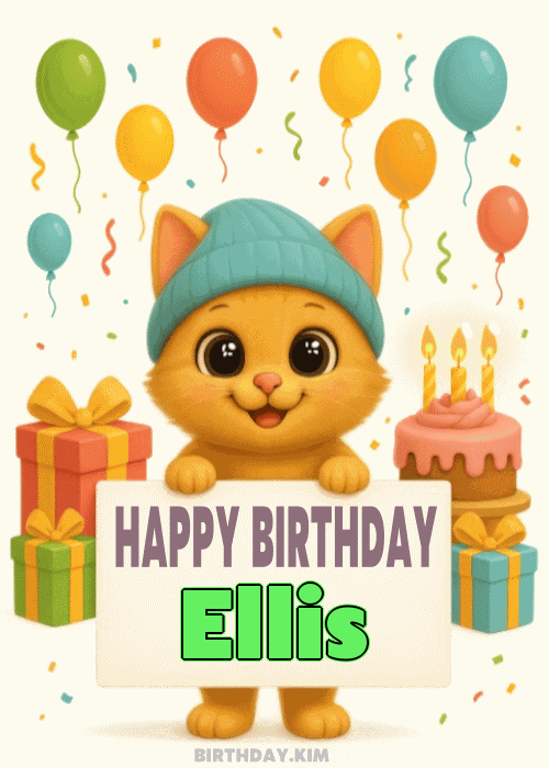 Happy Birthday Ellis GIF