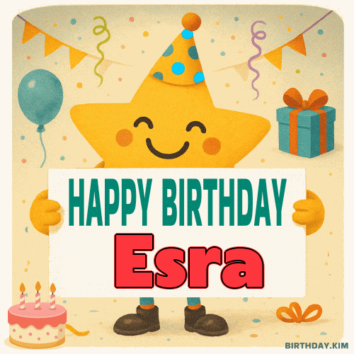 Happy Birthday Esra GIF