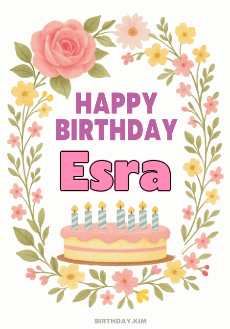 Happy Birthday Esra GIF