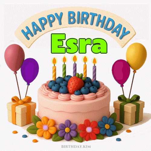 Happy Birthday Esra GIF
