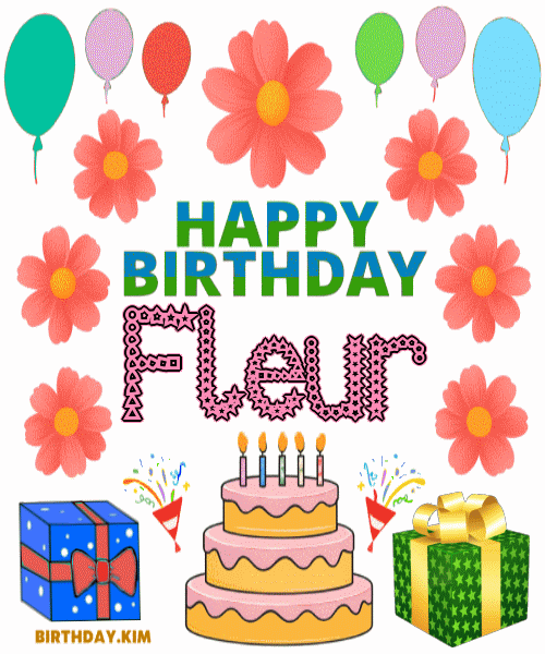 Happy Birthday Fleur GIF
