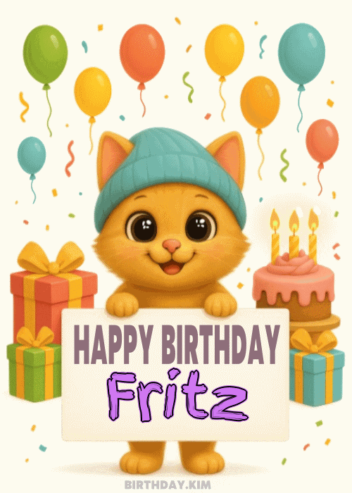 Happy Birthday Fritz GIF