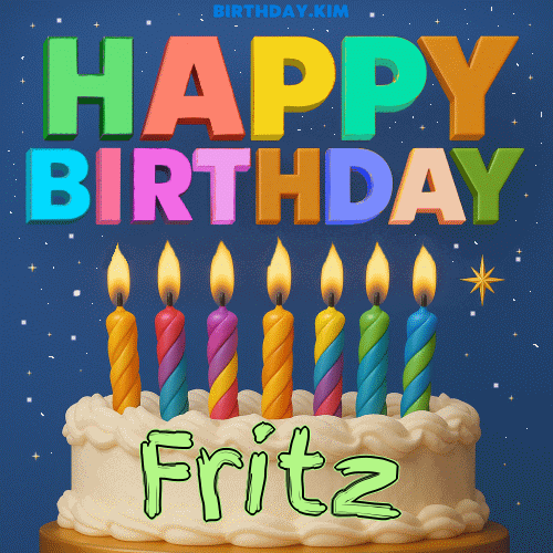 Happy Birthday Fritz GIF