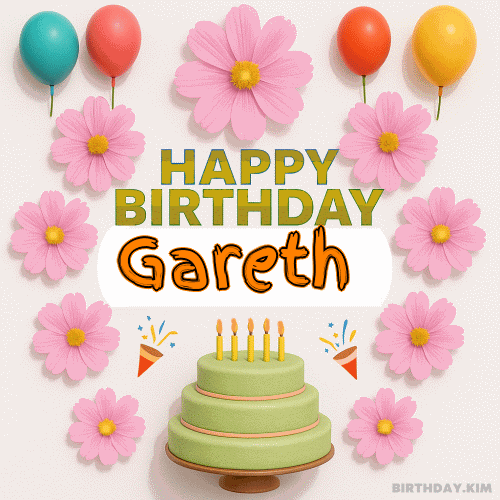 Happy Birthday Gareth GIF
