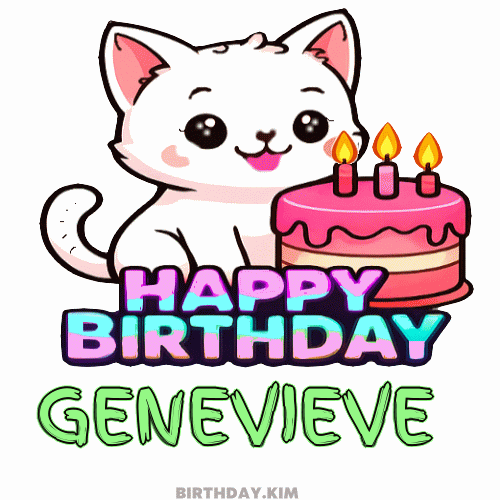 Happy Birthday Genevieve GIF