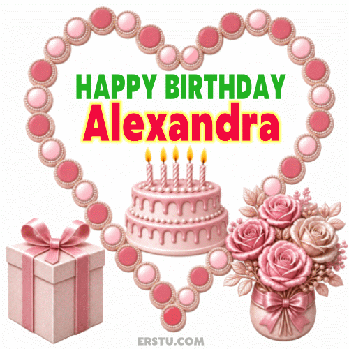 Happy Birthday Alexandra gif