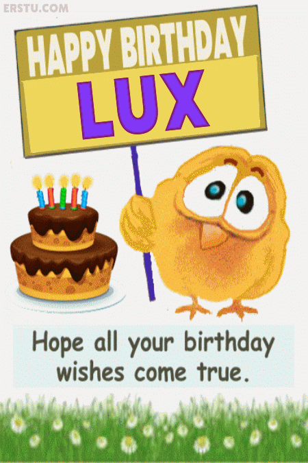 Happy Birthday Lux Gif