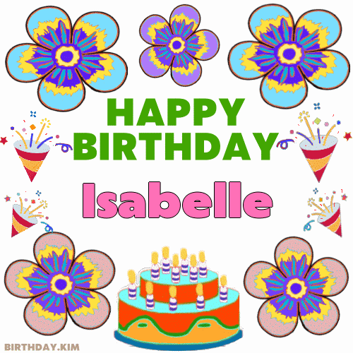 Happy Birthday Isabelle GIF