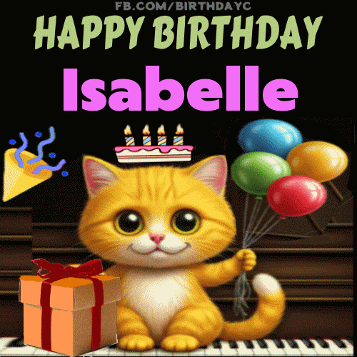 Happy Birthday Isabelle GIF