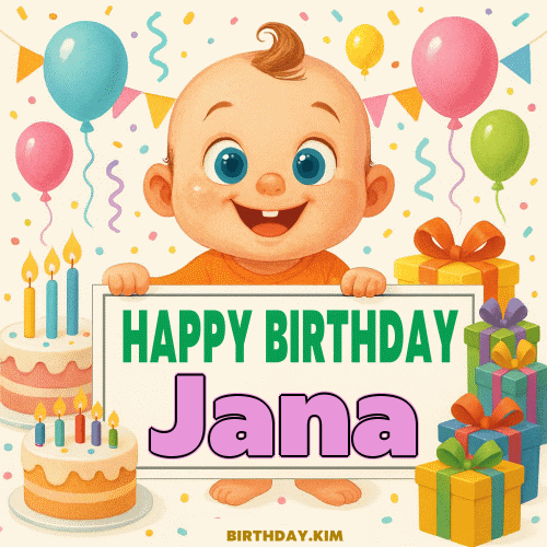 Happy Birthday Jana GIF