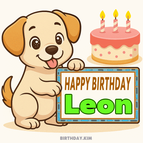 Happy Birthday Leon GIF