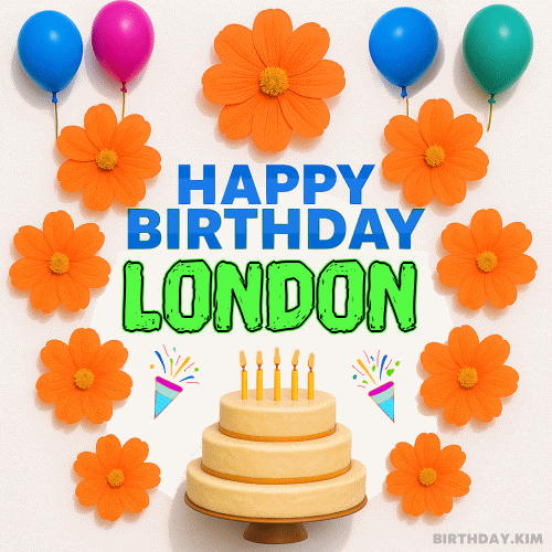 Happy Birthday London GIF