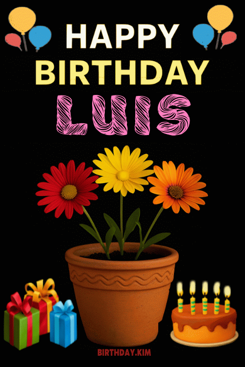 Happy Birthday Luis GIF