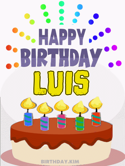 Happy Birthday Luis GIF
