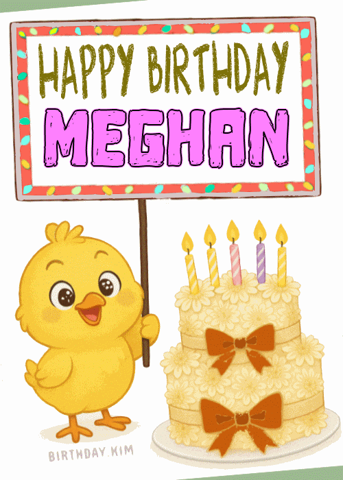 Happy Birthday Meghan GIF