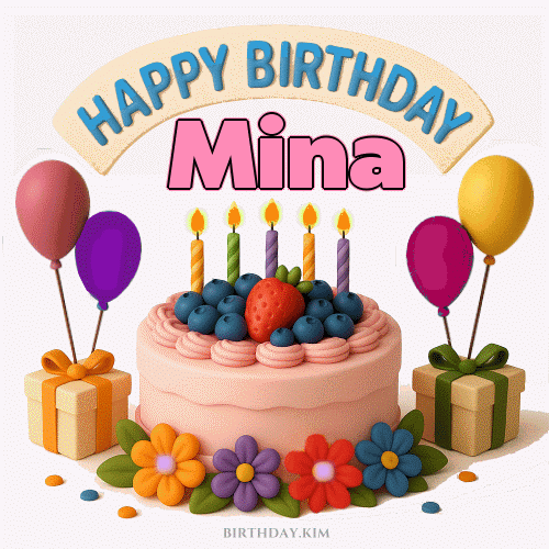 Happy Birthday Mina GIF