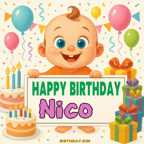 Happy Birthday Nico GIF