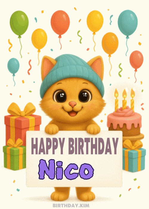 Happy Birthday Nico GIF
