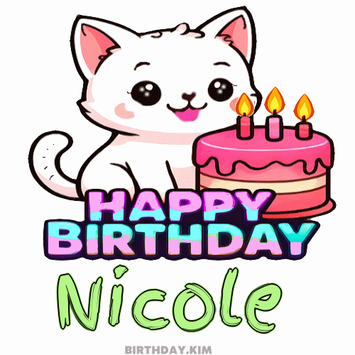 Happy Birthday Nicole GIF