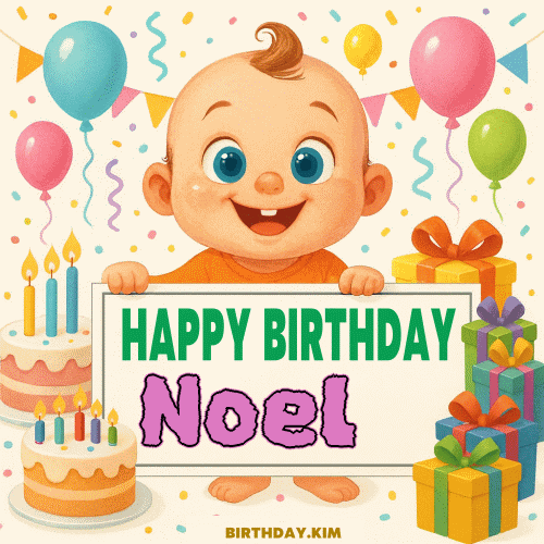 Happy Birthday Noel GIF