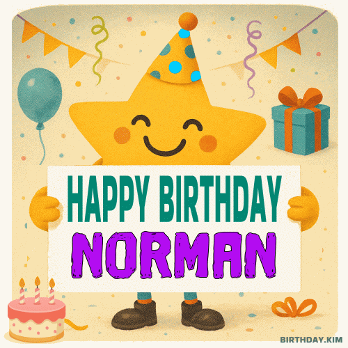 Happy Birthday Norman GIF