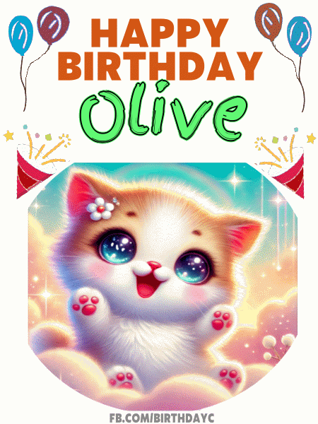 Happy Birthday Olive GIF
