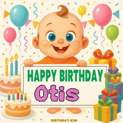 Happy Birthday Otis GIF