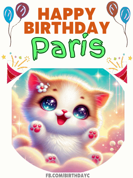 Happy Birthday Paris GIF