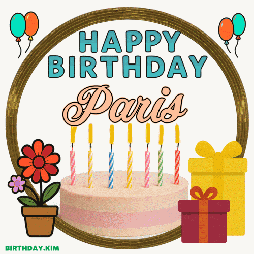 Happy Birthday Paris GIF