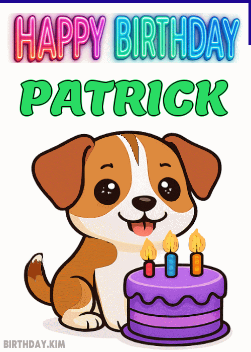 Happy Birthday Patrick GIF