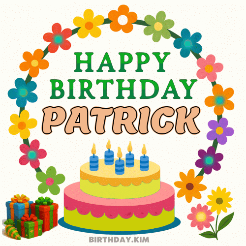 Happy Birthday Patrick GIF