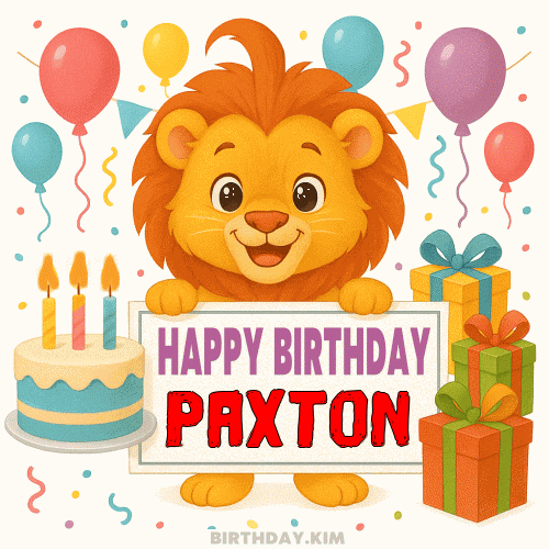 Happy Birthday Paxton GIF
