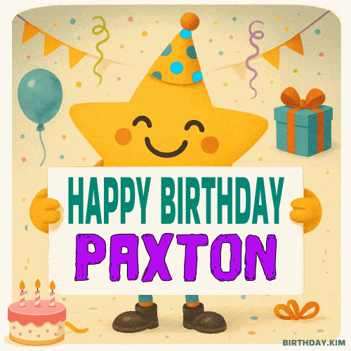 Happy Birthday Paxton GIF
