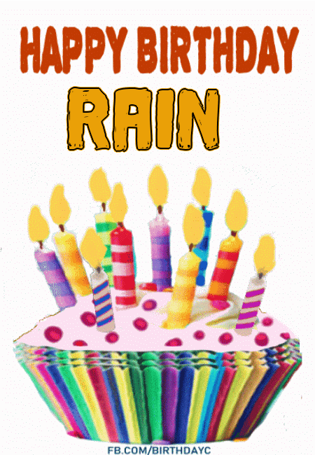 Happy Birthday Rain GIF