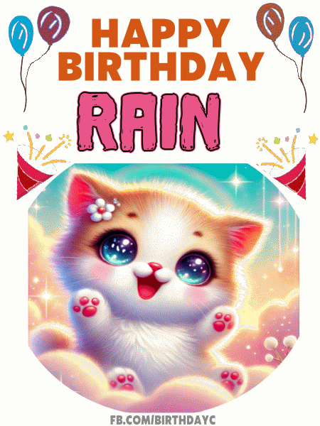 Happy Birthday Rain GIF