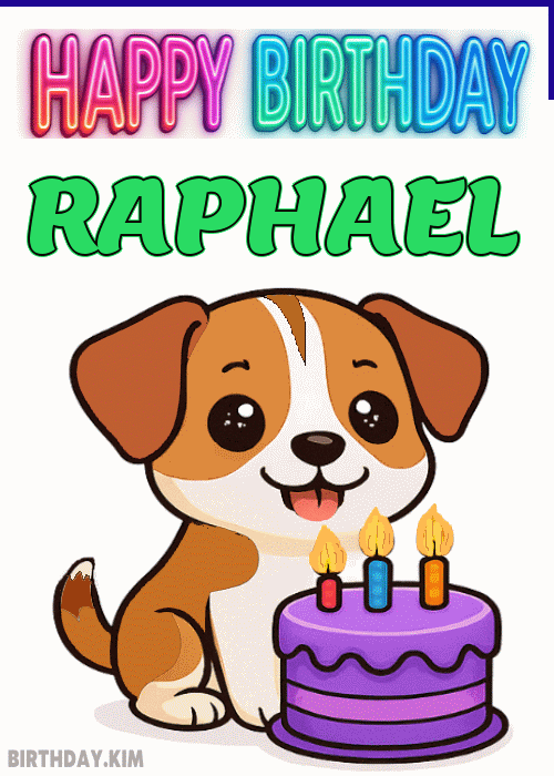 Happy Birthday Raphael GIF