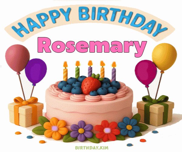 Happy Birthday Rosemary GIF