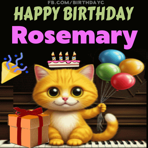 Happy Birthday Rosemary GIF