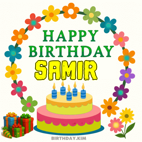 Happy Birthday Samir GIF