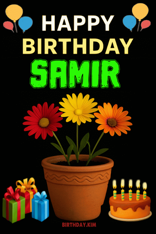 Happy Birthday Samir GIF