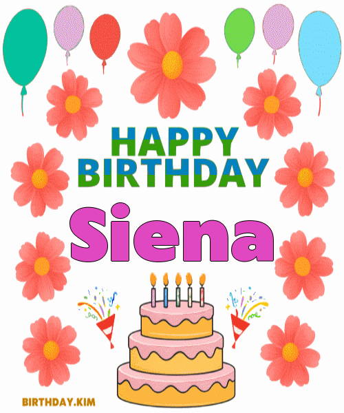 Happy Birthday Siena GIF