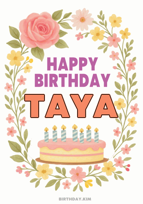 Happy Birthday Taya GIF