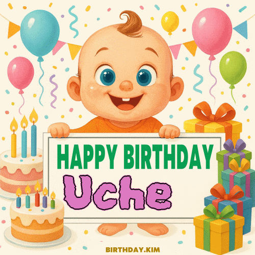 Happy Birthday Uche GIF