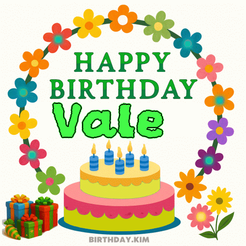 Happy Birthday Vale GIF
