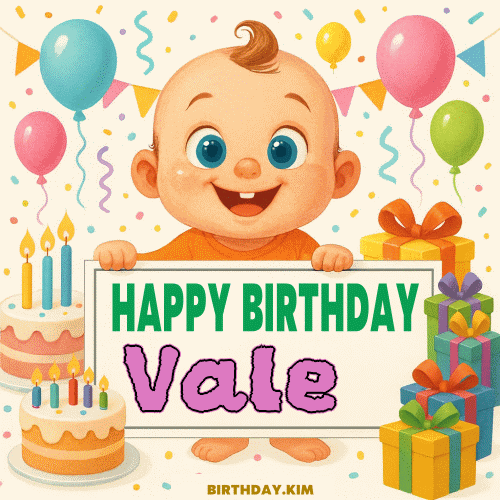 Happy Birthday Vale GIF
