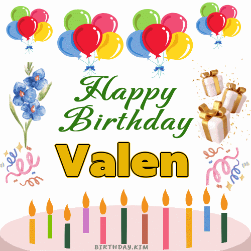 Happy Birthday Valen GIF