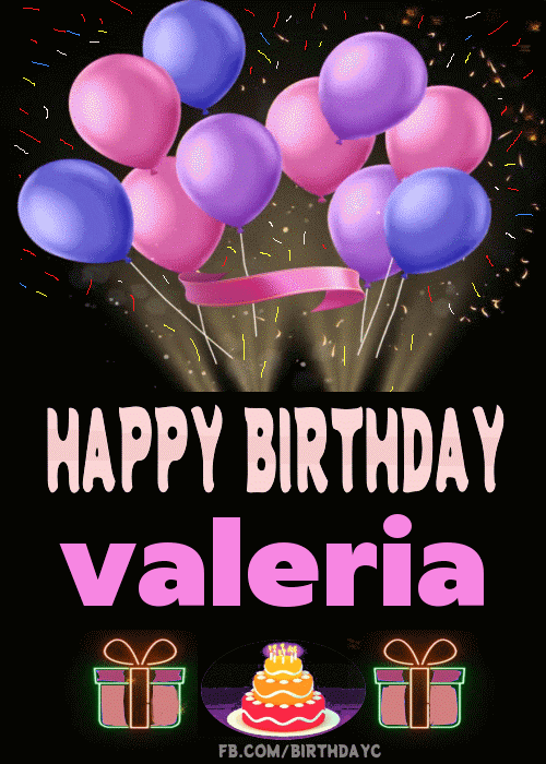 Happy Birthday Valeria GIF