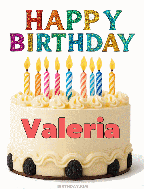 Happy Birthday Valeria GIF