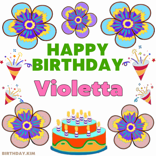 Happy Birthday Violetta GIF